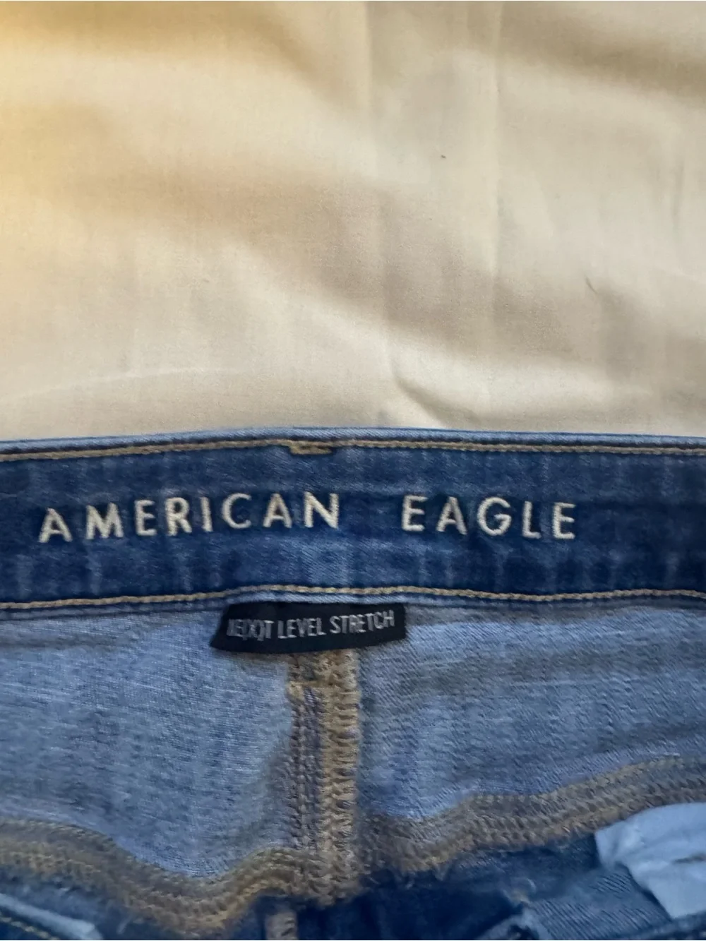American Eagle Denim Cutoff Shorts Size 8 Raw Hem Festival Summer